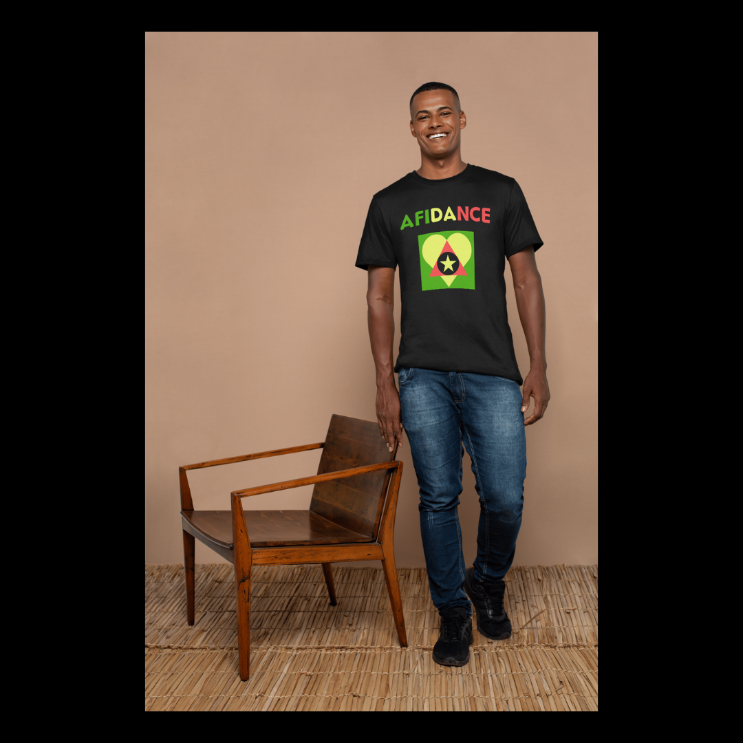 Model wearing Afidance tee